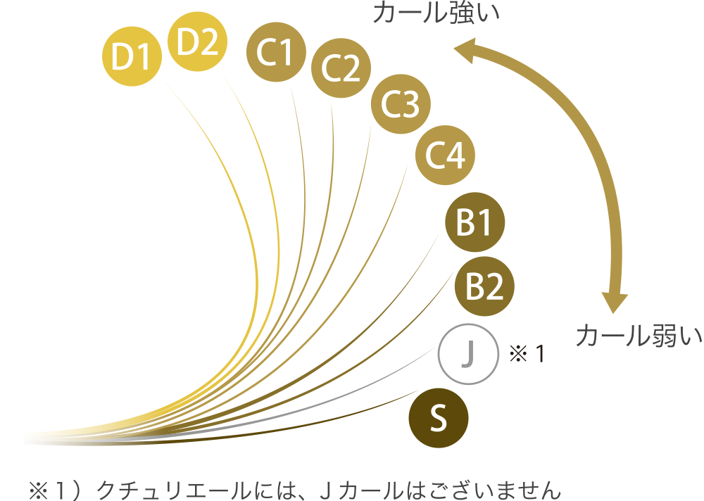 カール９種類の角度